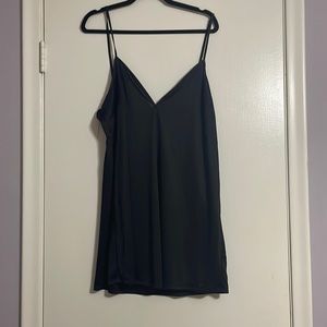 Black slip dress